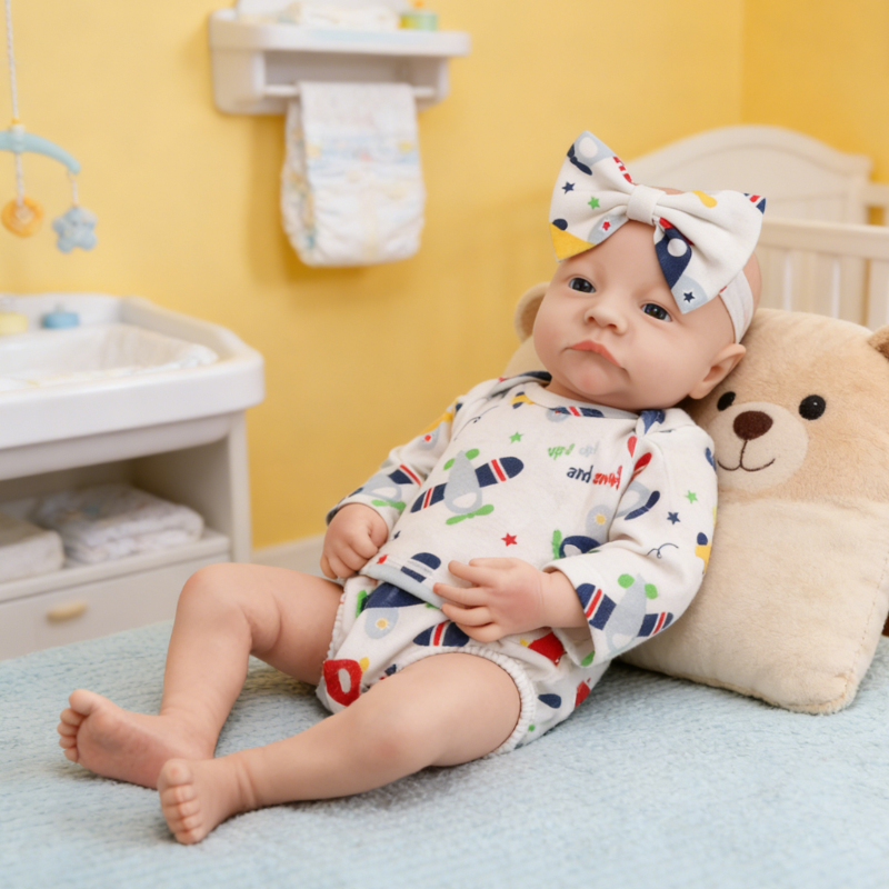 Daisy Cute Sleeping Reborn Doll, Real Touch Newborn Toy, Gift & Collectible Doll