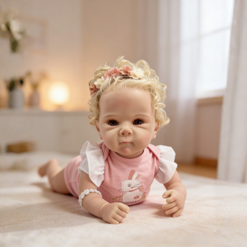Mia 20 Inch Realistic Reborn Doll, Poseable & Cute Home Companion Doll