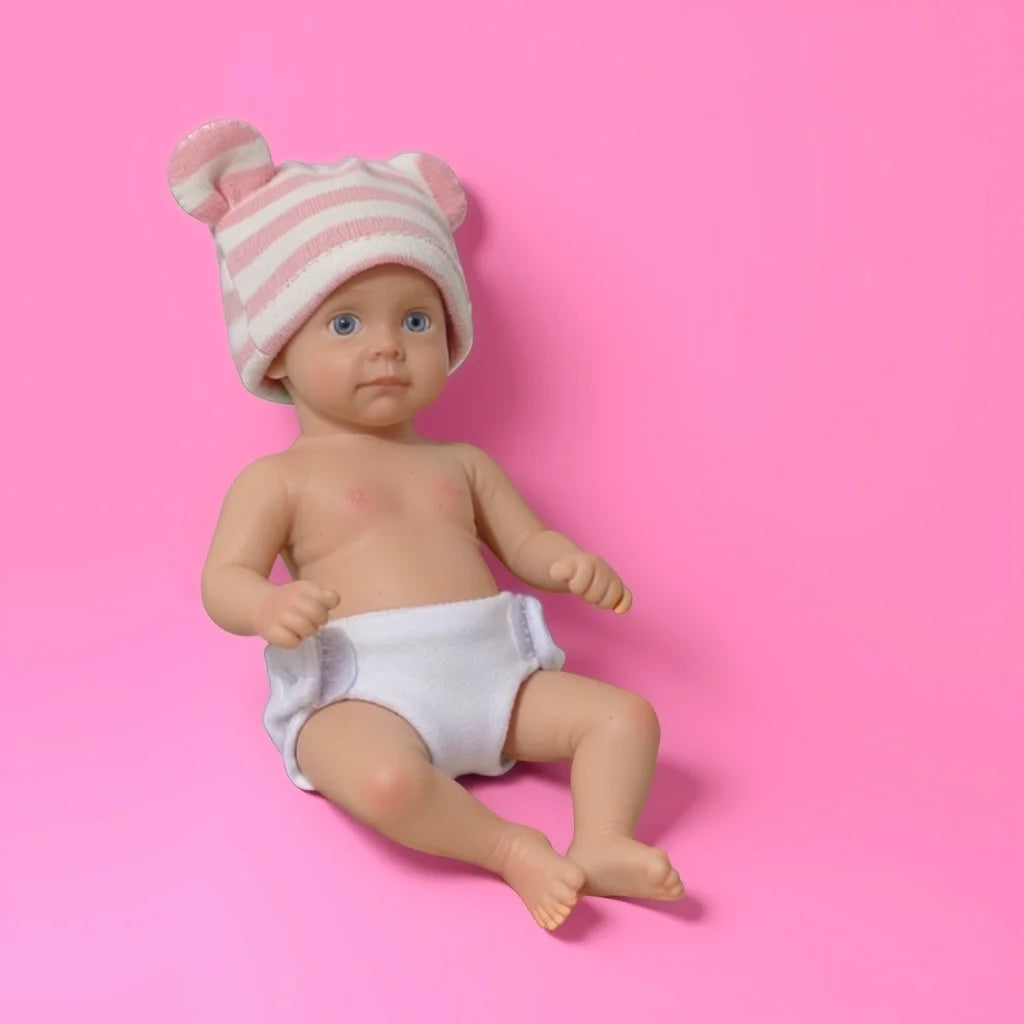 6inch Rowan Cute Sleeping Reborn Doll, Real Touch Newborn Toy, Gift & Collectible Doll