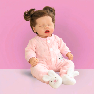 16inch Noi Realistic Reborn Baby Doll, Lifelike Skin Sleeping Style, Soothing Companion Doll