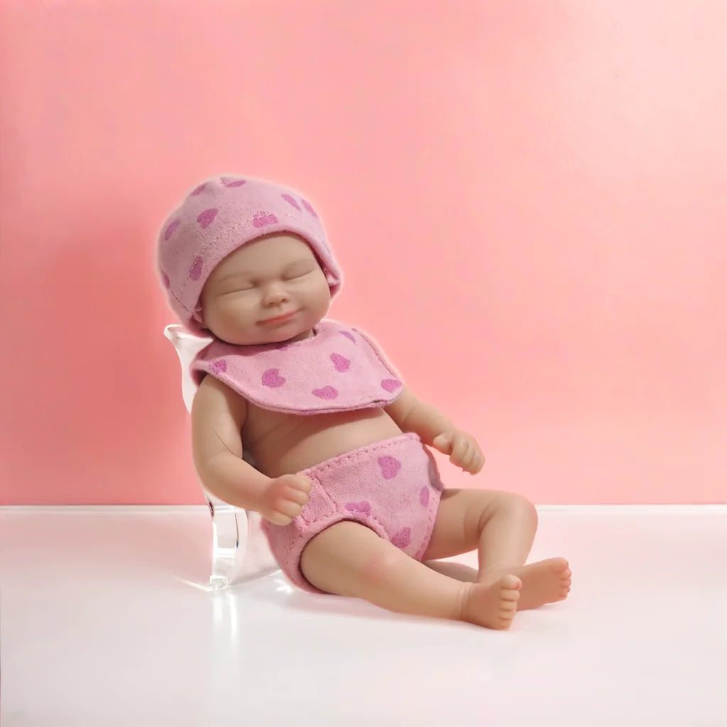 6inch Wren Cute Sleeping Reborn Doll, Real Touch Newborn Toy, Gift & Collectible Doll