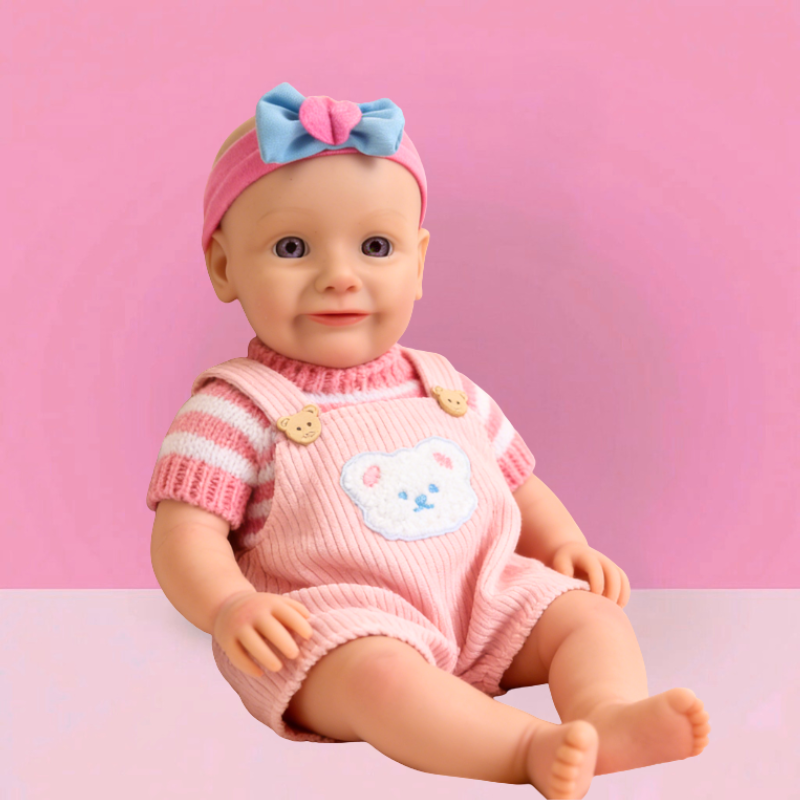16inch Maya Cute Sleeping Reborn Doll, Real Touch Newborn Toy, Gift & Collectible Doll