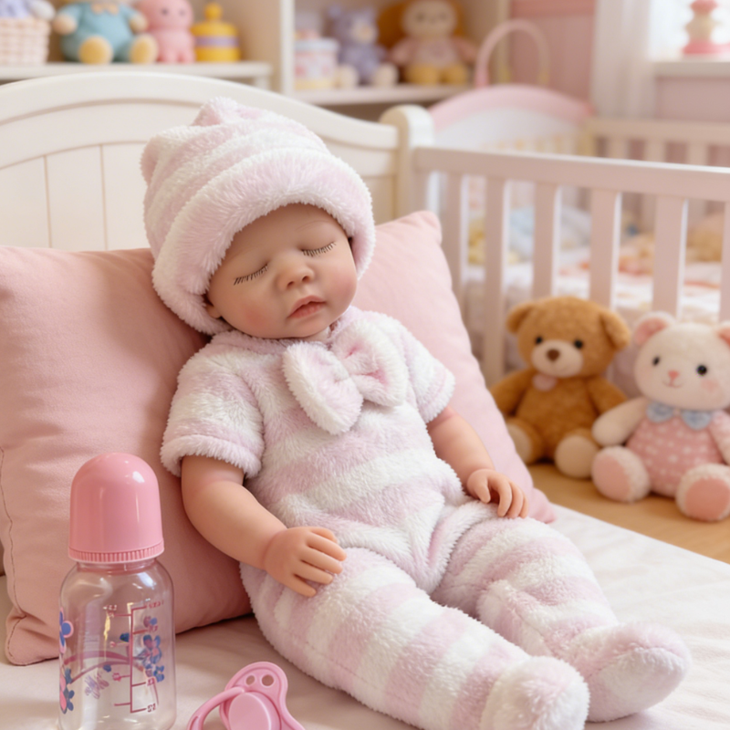 16Inch Freya Realistic Reborn Baby Doll - Perfect Gift for Birthdays & Baby Showers, Soothing Companion with Lifelike Skin