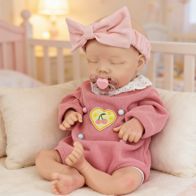 Elowen Cute Sleeping Reborn Doll, Real Touch Newborn Toy, Gift & Collectible Doll