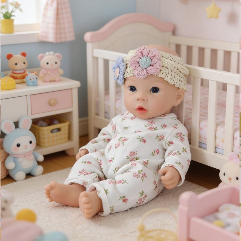 13inch Ivy  Cute Sleeping Reborn Doll, Real Touch Newborn Toy, Gift & Collectible Doll