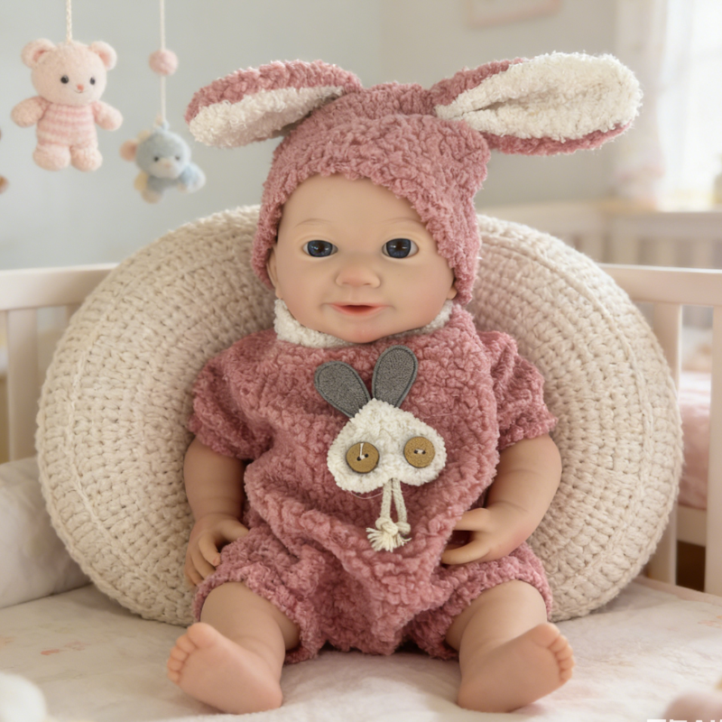 16inch Lin Realistic Reborn Baby Doll, Lifelike Soft Skin Sleeping Baby, Soothing Companion Doll for Kids