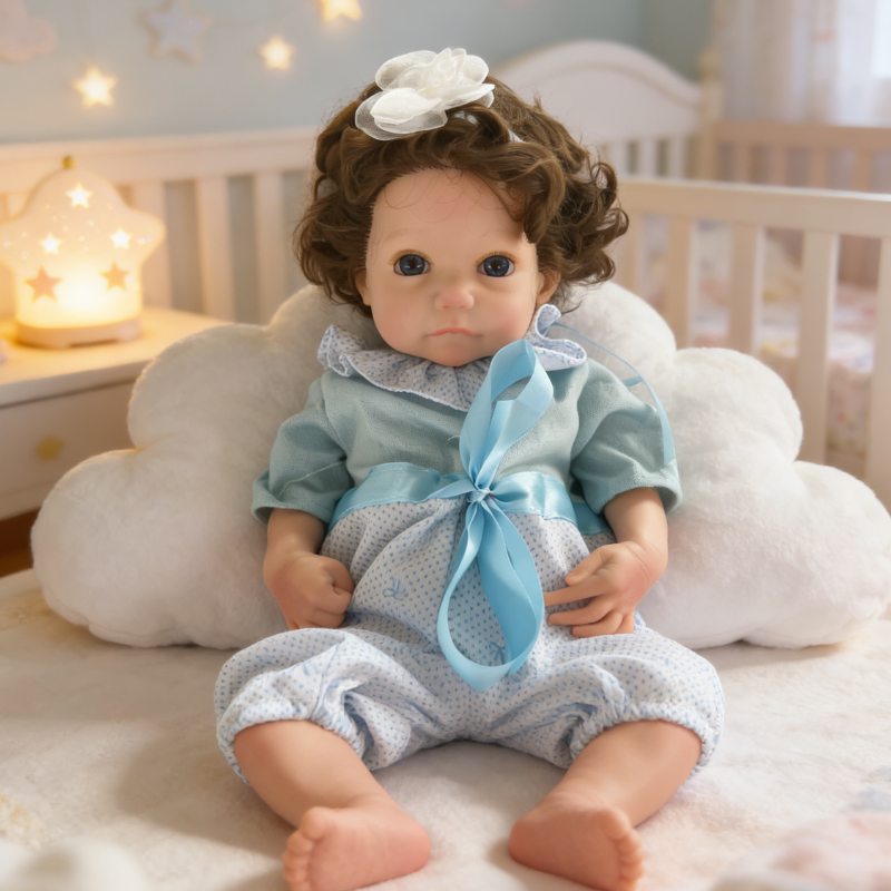 18inch Nana Realistic Reborn Baby Doll, Lifelike Soft Skin Sleeping Infant, Soothing Companion Doll for Kids