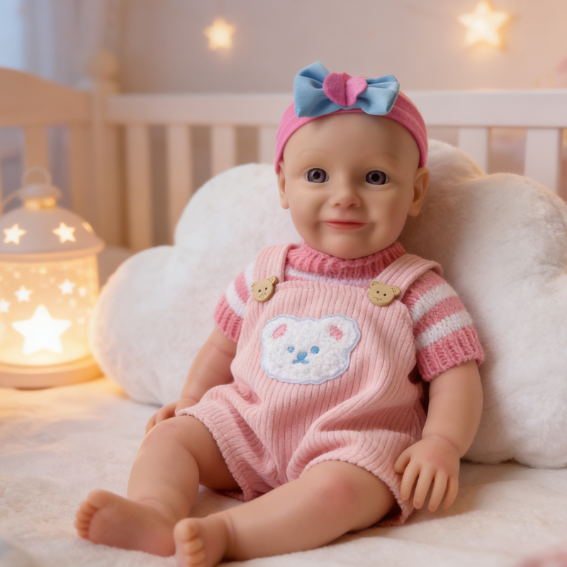 16inch Maya Cute Sleeping Reborn Doll, Real Touch Newborn Toy, Gift & Collectible Doll