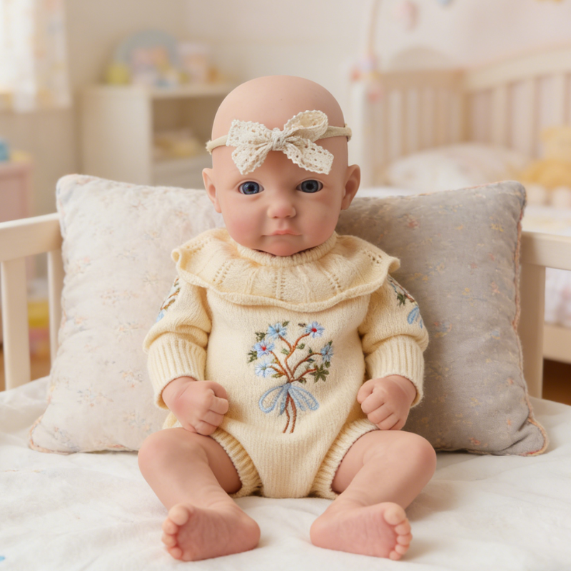 18inch Liora Cute Sleeping Reborn Doll, Real Touch Newborn Toy, Gift & Collectible Doll18
