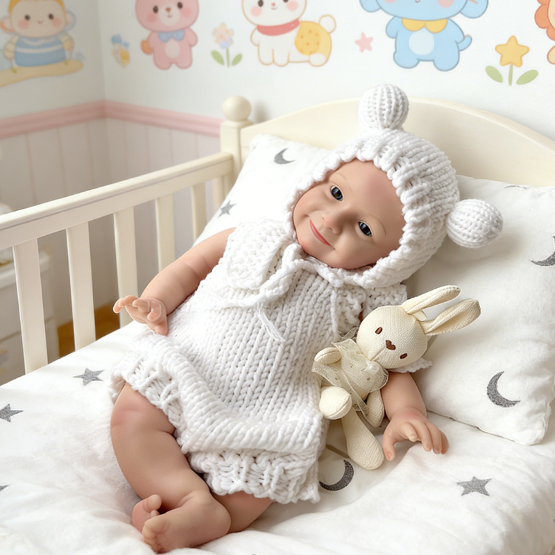 18inch Healing Reborn Baby Doll Milo – Premium Creamy White Soothing Companion Doll