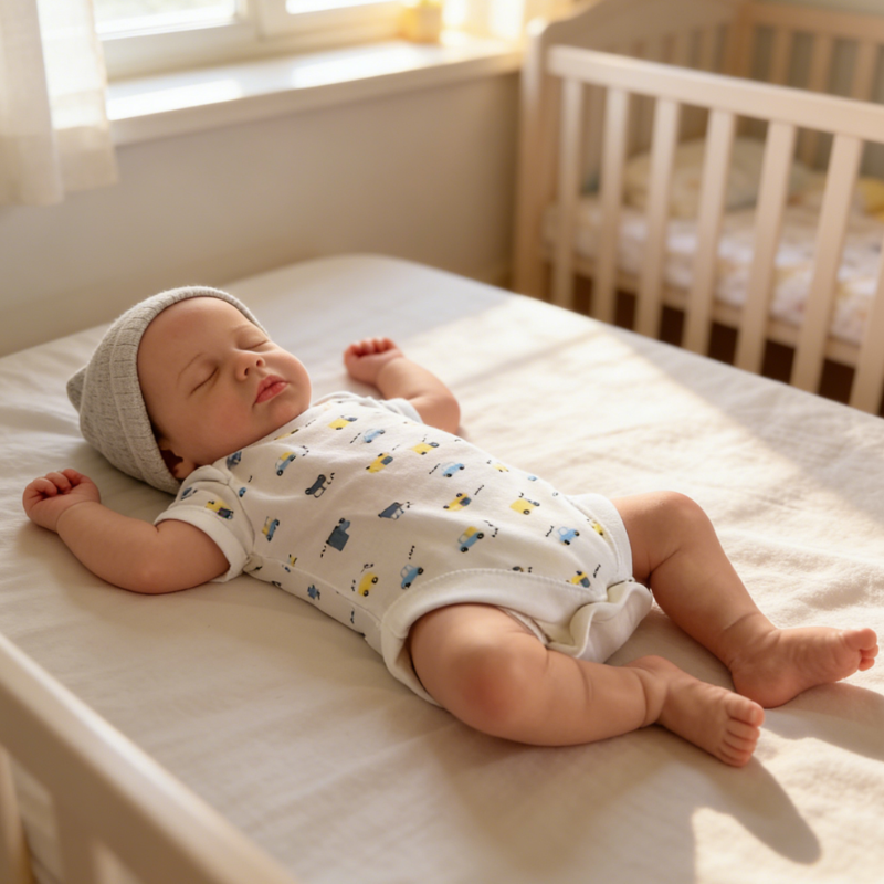 18inch Zanz Cute Sleeping Reborn Doll, Real Touch Newborn Toy, Gift & Collectible Doll