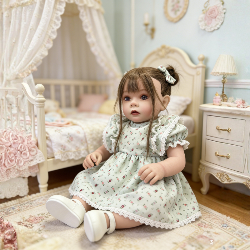 24 Inch Large Realistic Baby Chloe, Soft Skin-Friendly Gift Doll