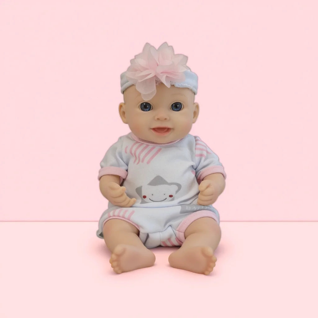 13Inch Thea Cute Sleeping Reborn Doll, Real Touch Newborn Toy, Gift & Collectible Doll