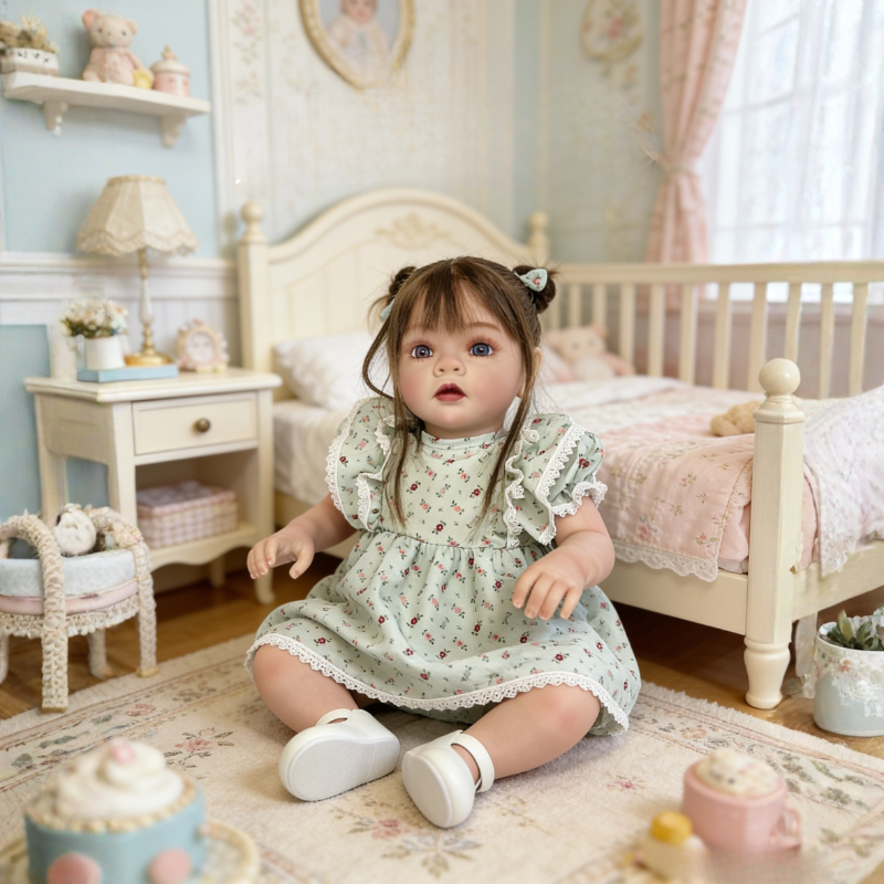 24 Inch Large Realistic Baby Chloe, Soft Skin-Friendly Gift Doll