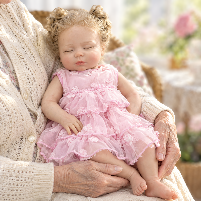 Duo realistic full body silicone reborn doll lifestyle photo