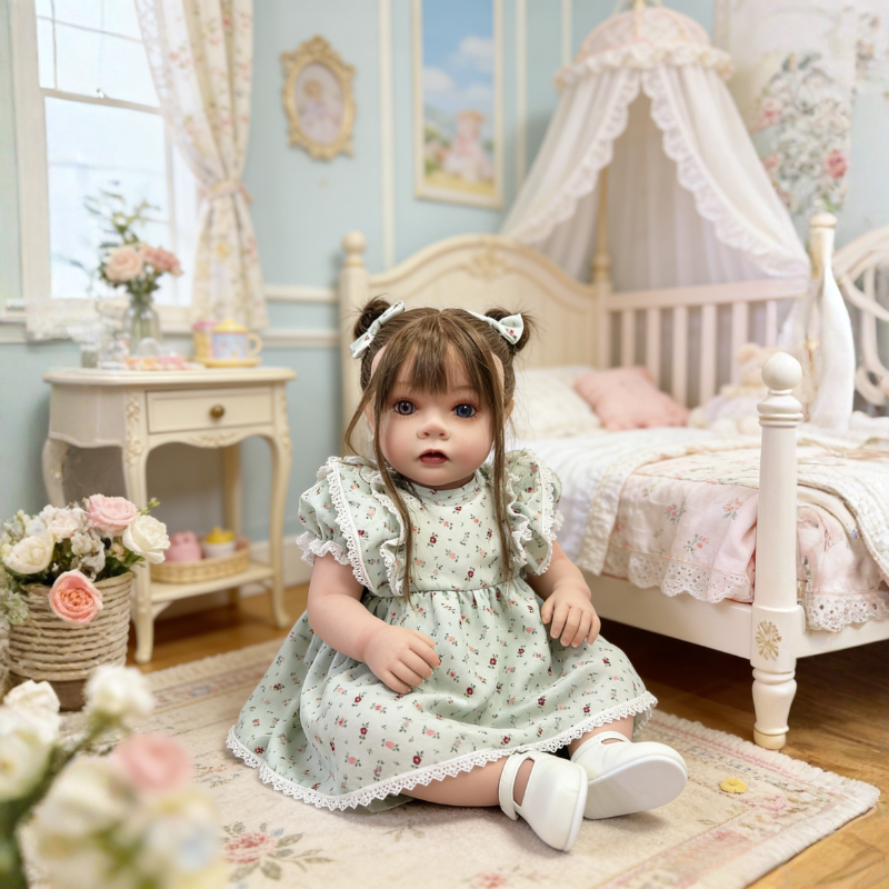 24 Inch Large Realistic Baby Chloe, Soft Skin-Friendly Gift Doll