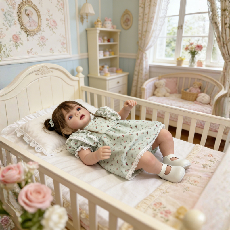 24 Inch Large Realistic Baby Chloe, Soft Skin-Friendly Gift Doll