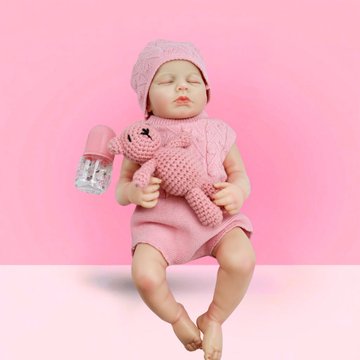 18inch Lili Cute Sleeping Reborn Doll, Real Touch Newborn Toy, Gift & Collectible Doll