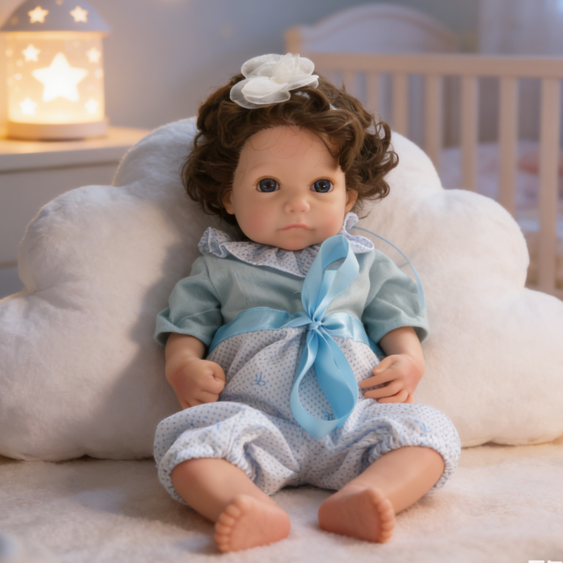 18inch Nana Realistic Reborn Baby Doll, Lifelike Soft Skin Sleeping Infant, Soothing Companion Doll for Kids