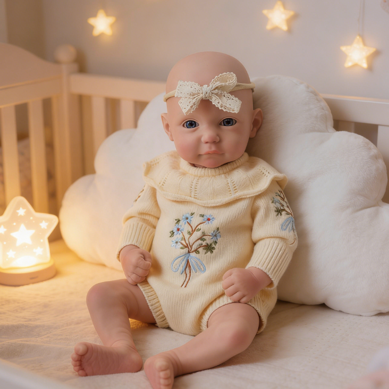 18inch Liora Cute Sleeping Reborn Doll, Real Touch Newborn Toy, Gift & Collectible Doll18