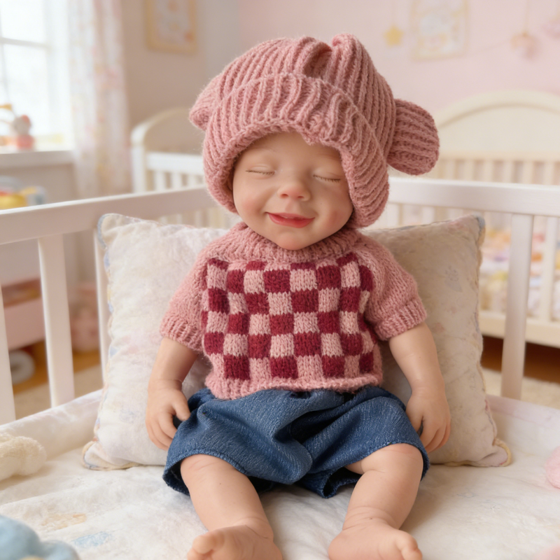 13inch Rory Cute Sleeping Reborn Doll, Real Touch Newborn Toy, Gift & Collectible Doll