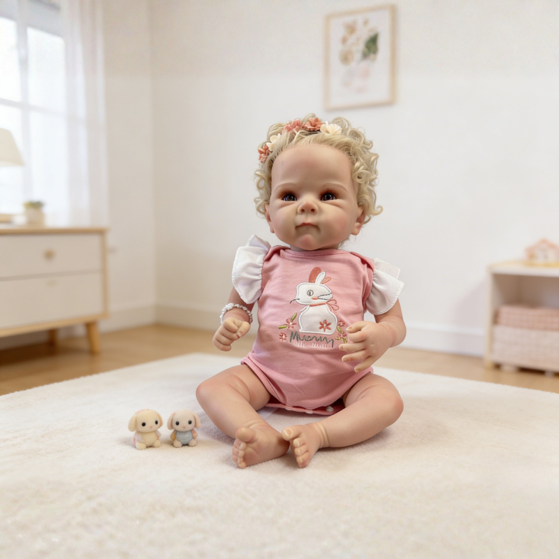Mia 20 Inch Realistic Reborn Doll, Poseable & Cute Home Companion Doll