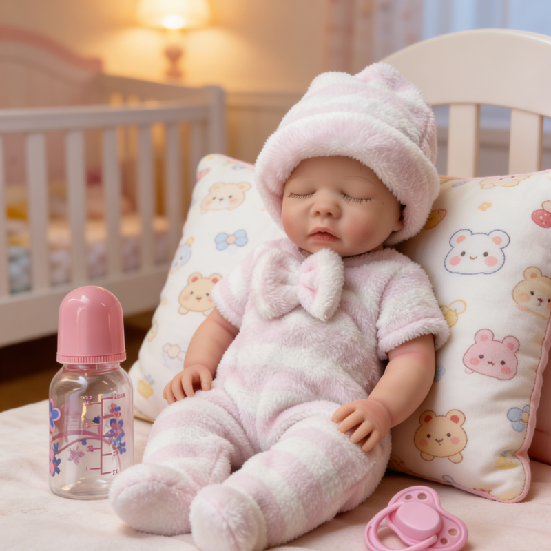 16Inch Freya Realistic Reborn Baby Doll - Perfect Gift for Birthdays & Baby Showers, Soothing Companion with Lifelike Skin
