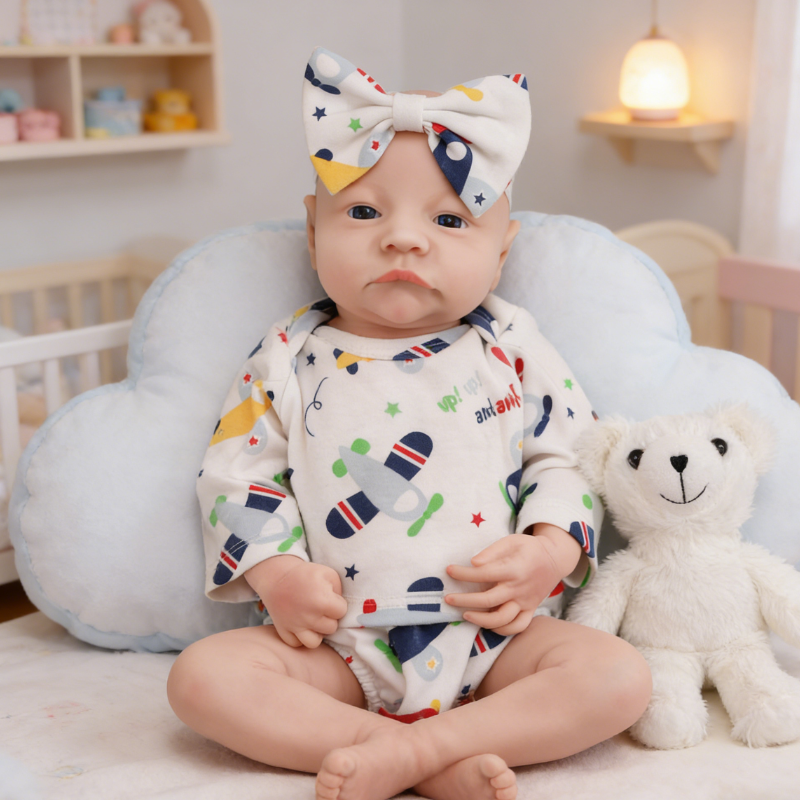 Daisy Cute Sleeping Reborn Doll, Real Touch Newborn Toy, Gift & Collectible Doll