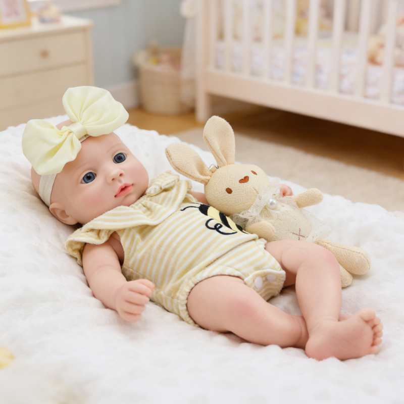 Bella Cute Sleeping Reborn Doll, Real Touch Newborn Toy, Gift & Collectible Doll