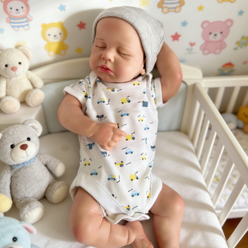 18inch Zanz Cute Sleeping Reborn Doll, Real Touch Newborn Toy, Gift & Collectible Doll