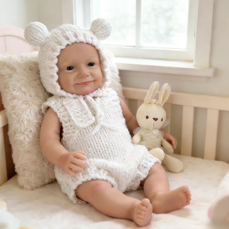 18inch Healing Reborn Baby Doll Milo – Premium Creamy White Soothing Companion Doll