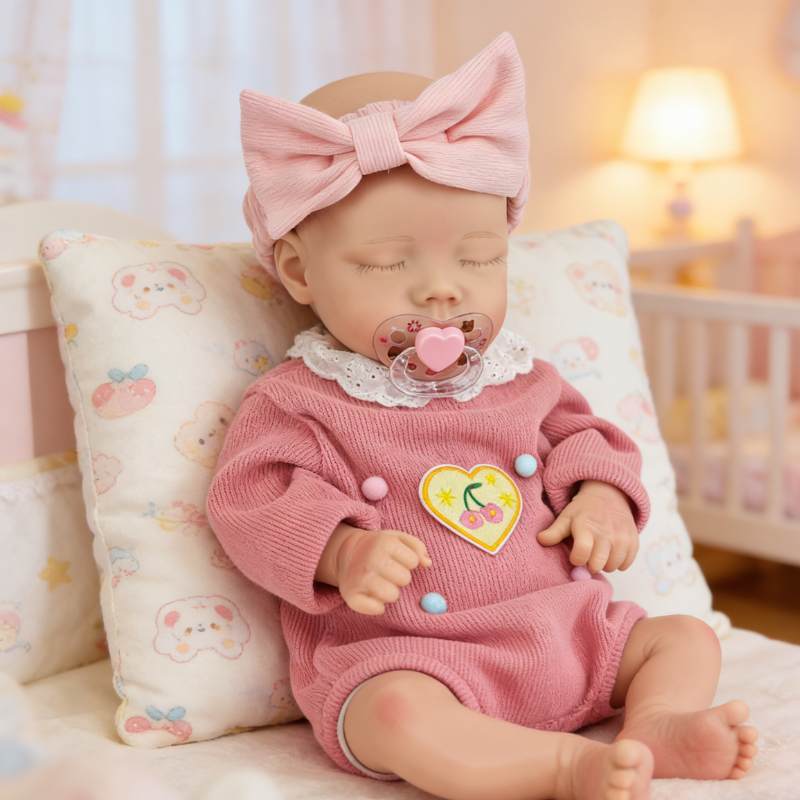 Elowen Cute Sleeping Reborn Doll, Real Touch Newborn Toy, Gift & Collectible Doll