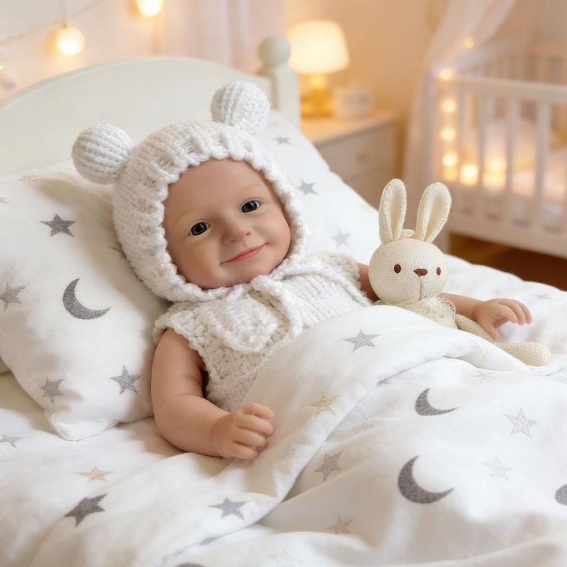 18inch Healing Reborn Baby Doll Milo – Premium Creamy White Soothing Companion Doll