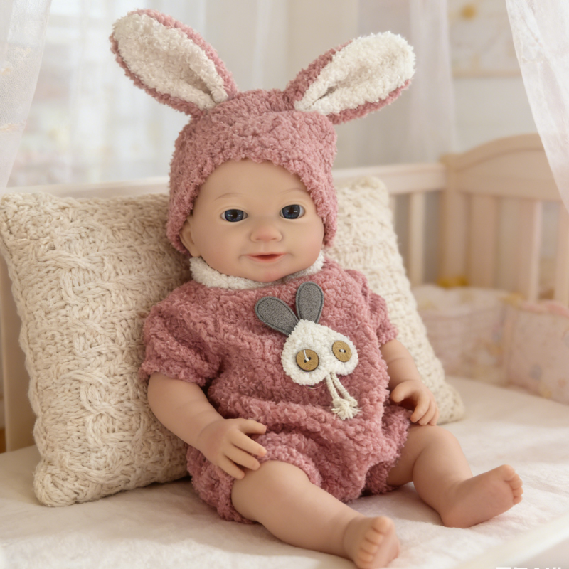 16inch Lin Realistic Reborn Baby Doll, Lifelike Soft Skin Sleeping Baby, Soothing Companion Doll for Kids