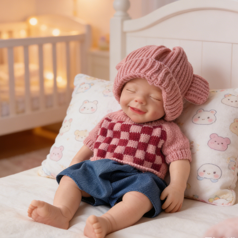 13inch Rory Cute Sleeping Reborn Doll, Real Touch Newborn Toy, Gift & Collectible Doll