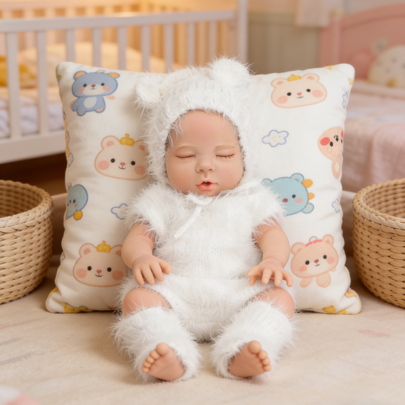 Cherry Cute Sleeping Reborn Doll, Real Touch Newborn Toy, Gift & Collectible Doll