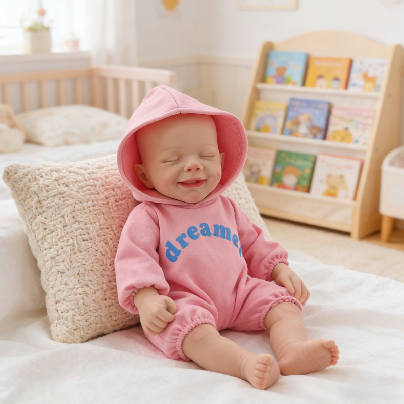 13inch Rory Cute Sleeping Reborn Doll, Real Touch Newborn Toy, Gift & Collectible Doll