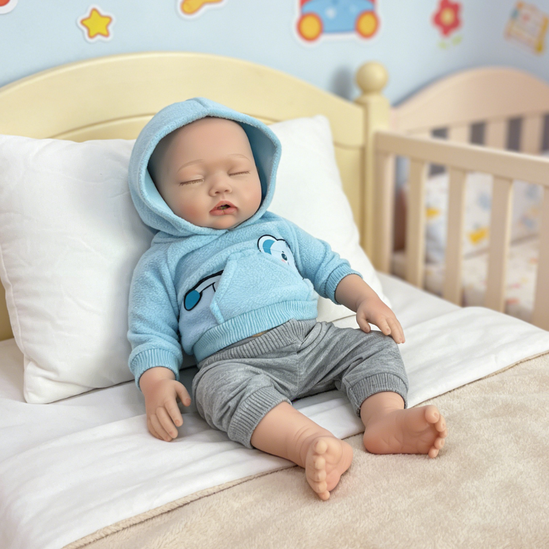20inch Etta Cute Sleeping Reborn Doll, Real Touch Newborn Toy, Gift & Collectible Doll