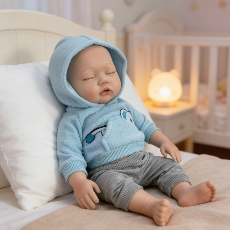20inch Etta Cute Sleeping Reborn Doll, Real Touch Newborn Toy, Gift & Collectible Doll