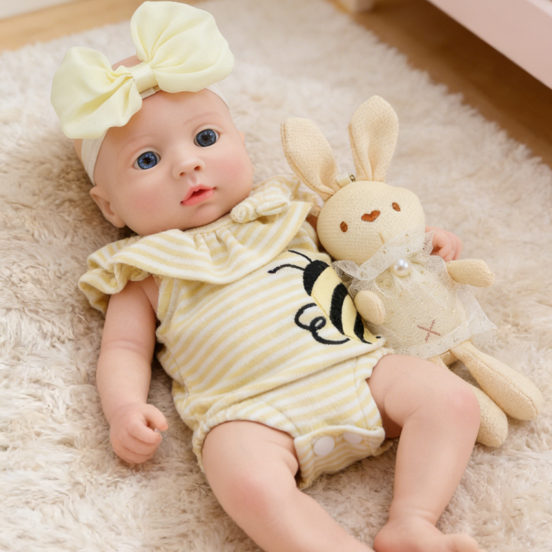 Bella Cute Sleeping Reborn Doll, Real Touch Newborn Toy, Gift & Collectible Doll