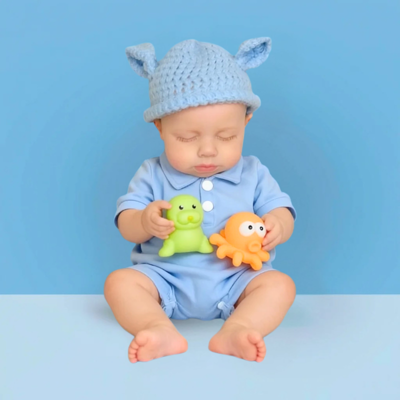 16/18Inch Emma Cute Sleeping Reborn Doll, Real Touch Newborn Toy, Gift & Collectible Doll