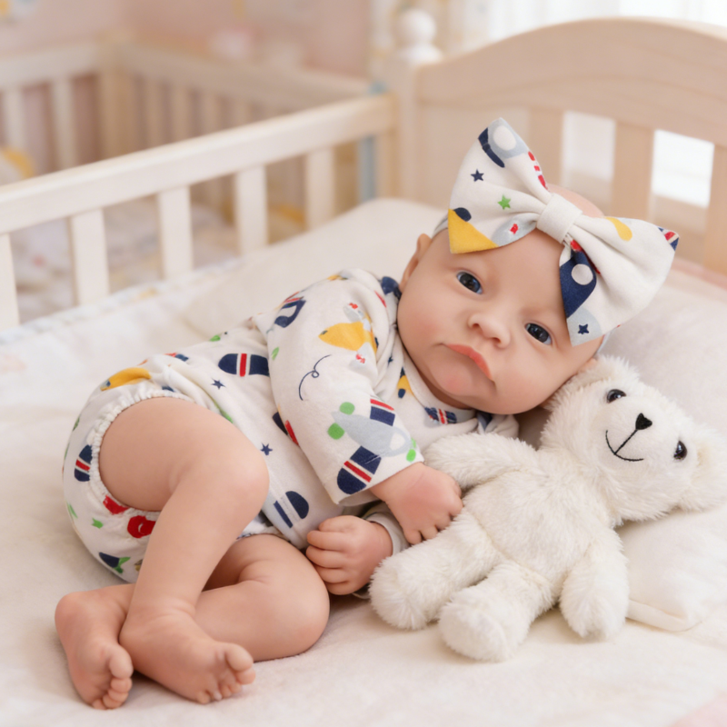 Daisy Cute Sleeping Reborn Doll, Real Touch Newborn Toy, Gift & Collectible Doll