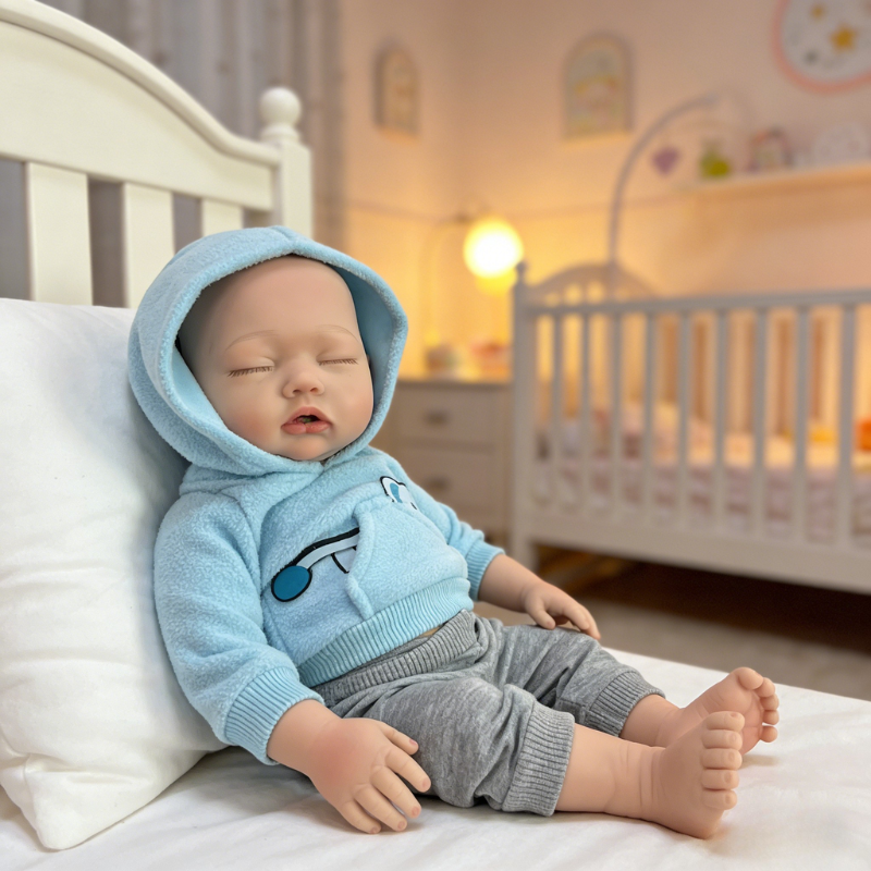 20inch Etta Cute Sleeping Reborn Doll, Real Touch Newborn Toy, Gift & Collectible Doll