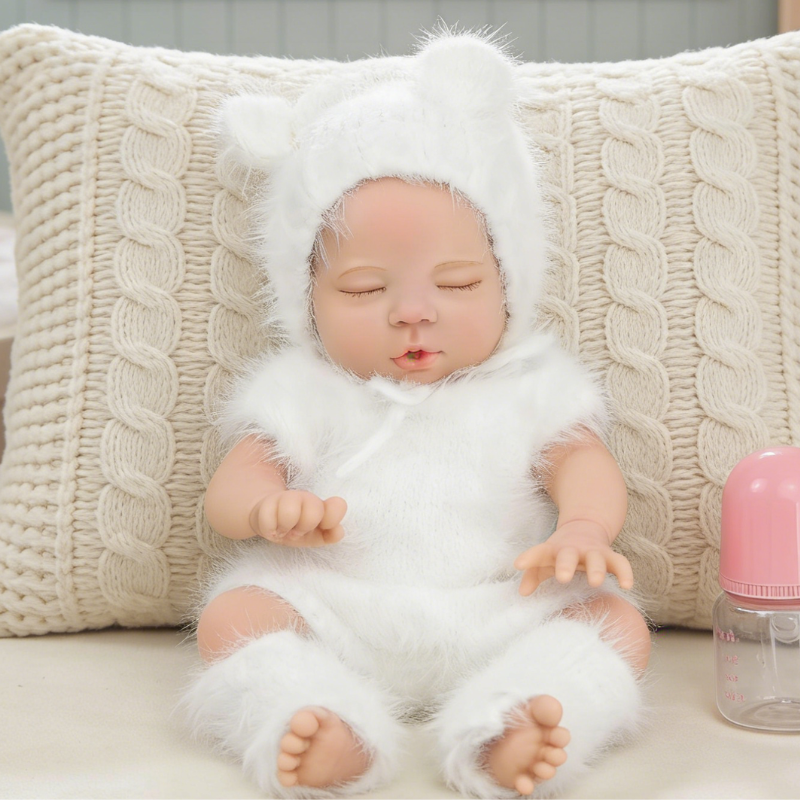 Cherry Cute Sleeping Reborn Doll, Real Touch Newborn Toy, Gift & Collectible Doll