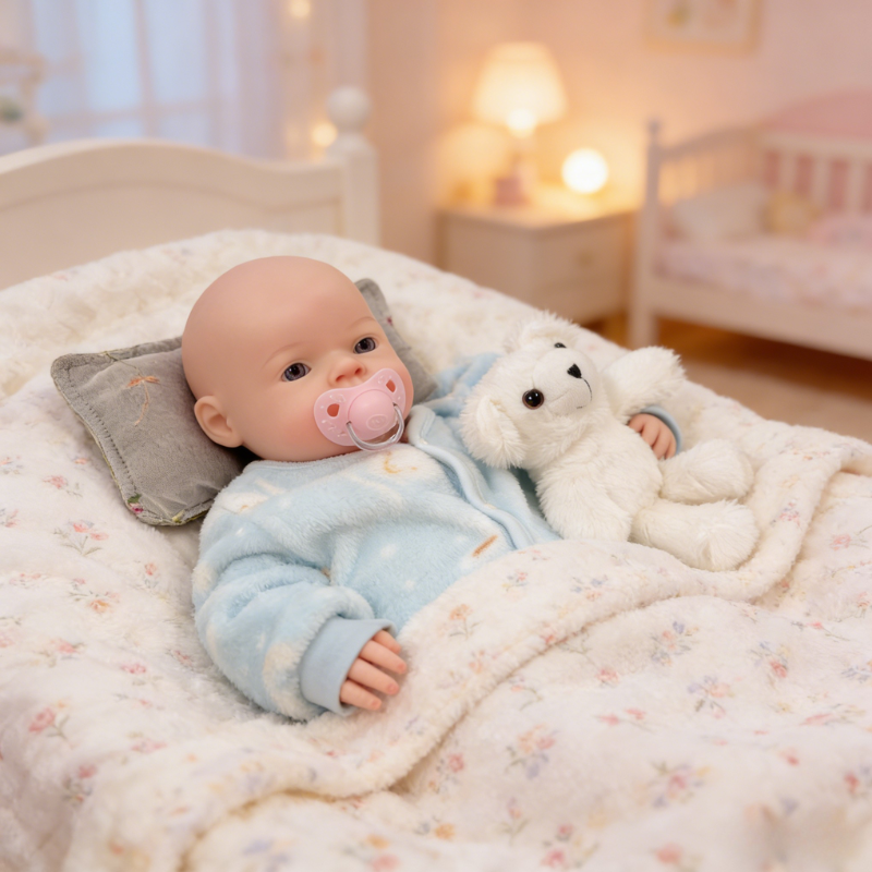 Cloud Cute Sleeping Reborn Doll, Real Touch Newborn Toy, Gift & Collectible Doll