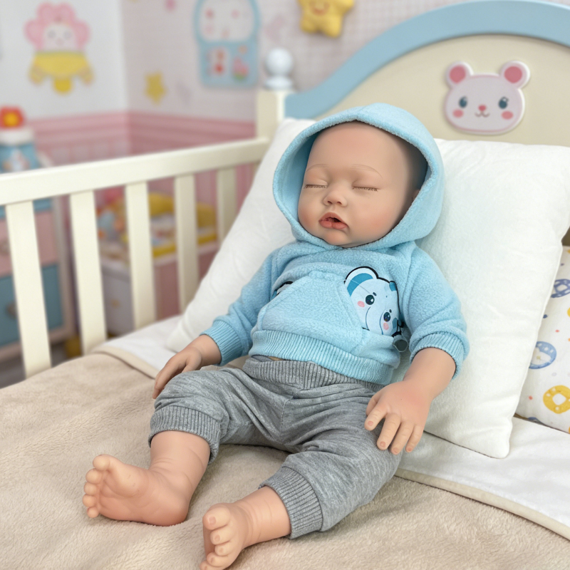 20inch Etta Cute Sleeping Reborn Doll, Real Touch Newborn Toy, Gift & Collectible Doll