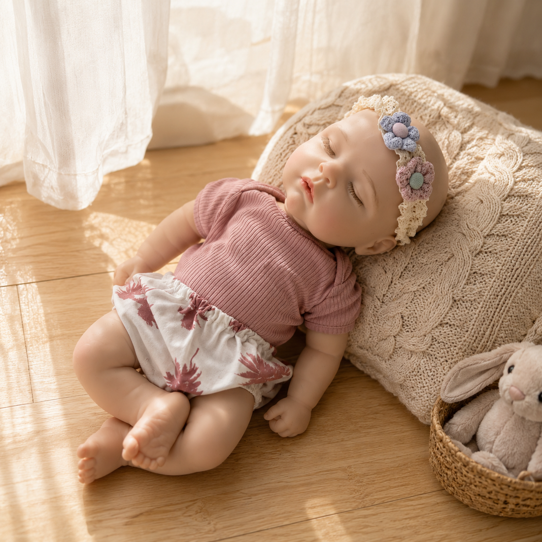 Poppy 18-inch full silicone reborn baby doll