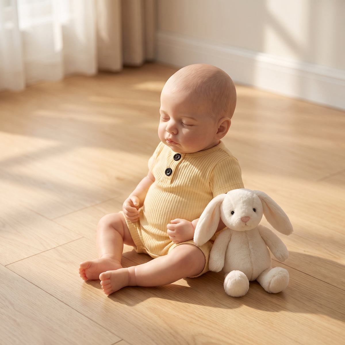 Nora 18 Inch Realistic Newborn Doll, Skin-Friendly Poseable Comfort Gift for Kids