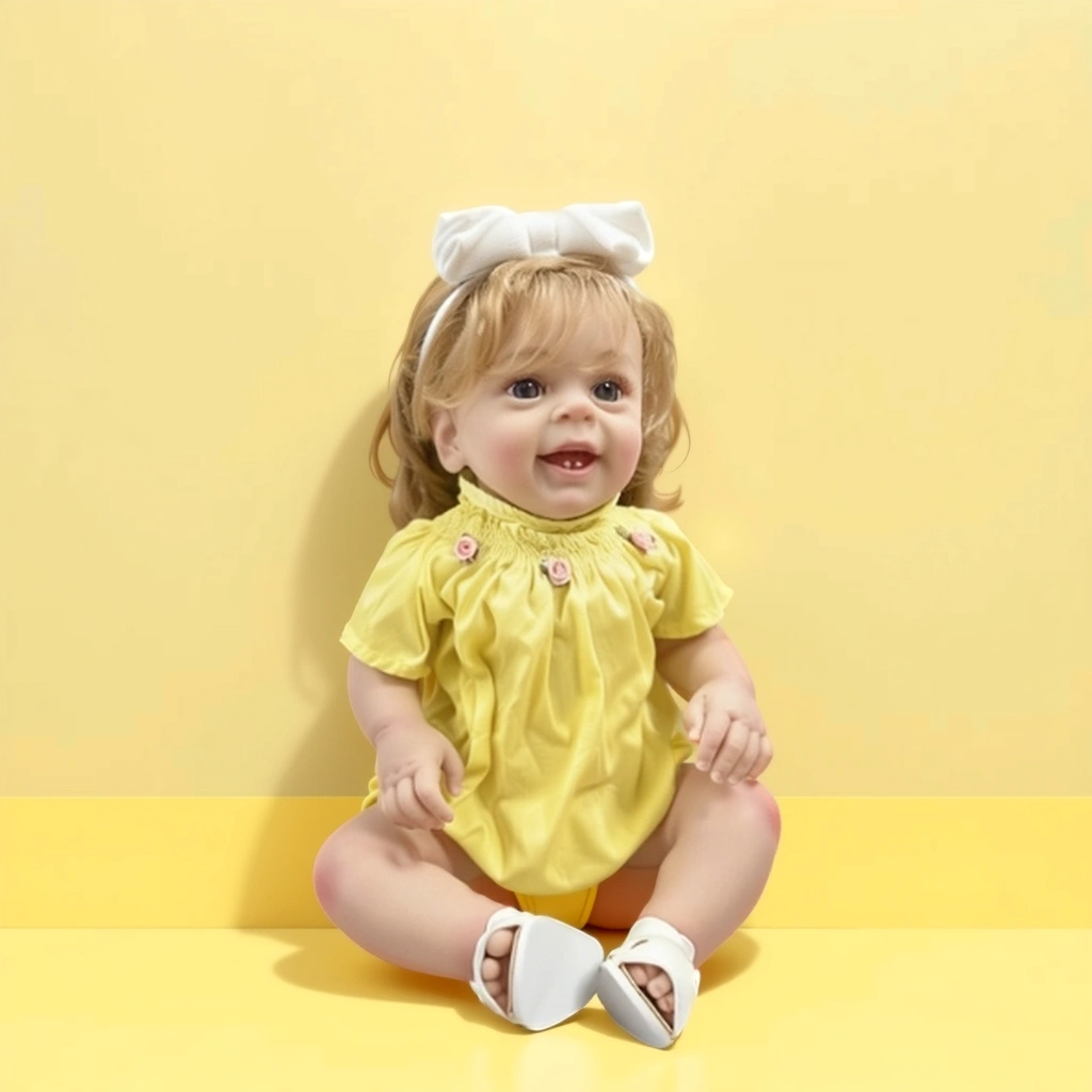 Ava 22 Inch Realistic Newborn Baby Doll, Soft Lifelike Reborn Doll Gift for Kids
