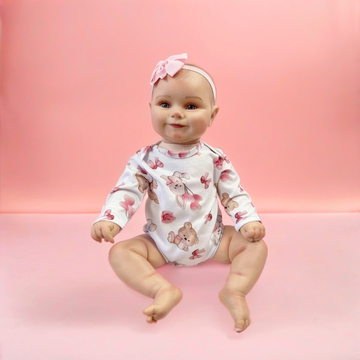 24 Inch Lifelike Baby Doll Emma, Soft Reborn Doll Warm Companion Toy